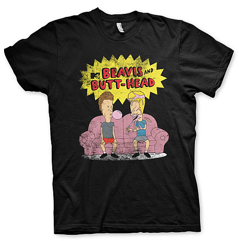 Beavis and Butt-Head koszulka, Beavis and Butt-Head Black, męskie