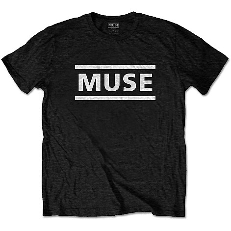 Muse koszulka, White Logo Black, męskie