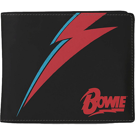 David Bowie portfel PU 11 x 10 x 1 cm, Lightning Black