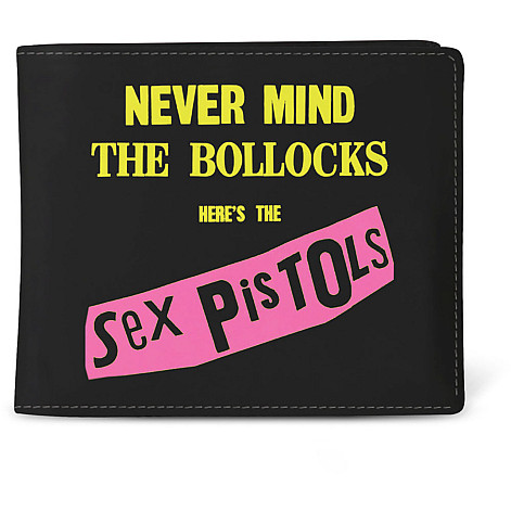 Sex Pistols portfel PU 11 x 10 x 1 cm, Never Mind The Bollocszt Black