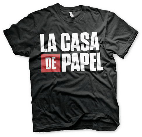 La Casa De Papel koszulka, Logo Black, męskie