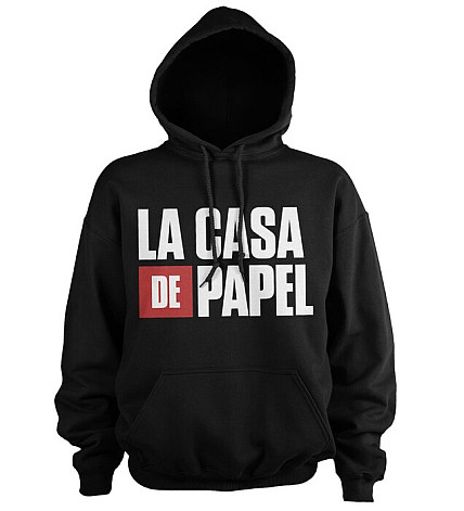 La Casa De Papel bluza, Logo Hoodie Black, męska