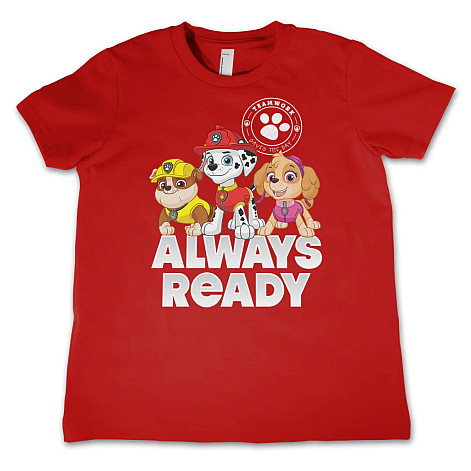 Paw Patrol koszulka, Always Ready Kids Red, dziecięcy