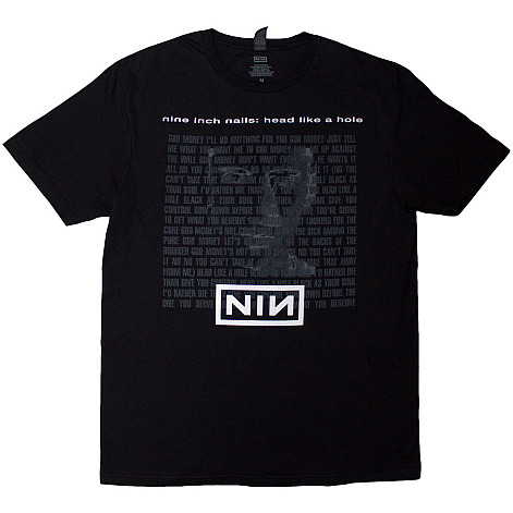 Nine Inch Nails koszulka, Head Like A Hole V.2 Black, męskie