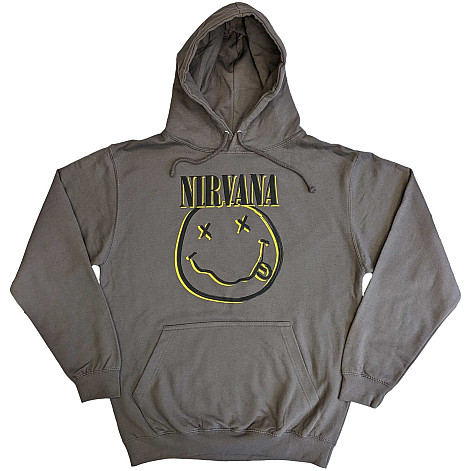 Nirvana bluza, Inverse Smiley Charcoal Grey, męska