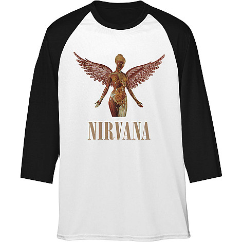 Nirvana koszulka długi 3/4 rękaw, Triangle In Utero, męskie