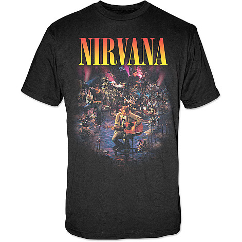 Nirvana koszulka, Unplugged Photo Black, męskie