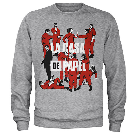 La Casa De Papel bluza, La Pandilla Grey, męska