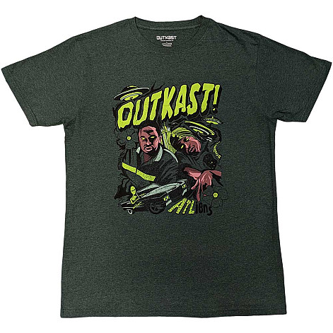 Outkast koszulka, ATLiens Green, męskie