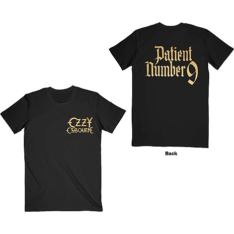Ozzy Osbourne koszulka, Patient No. 9 Gold Logo BP Black, męskie