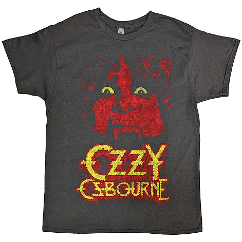 Ozzy Osbourne koszulka, Yellow Eyes Jumbo Charcoal Grey, męskie