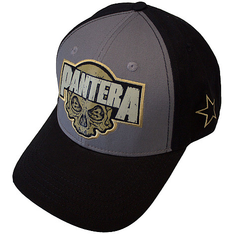 Pantera czapka z daszkiem, Skull CO+Mesh Black & Charcoal Grey, unisex
