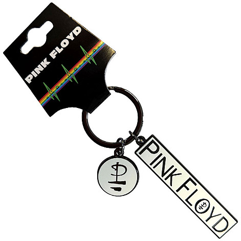 Pink Floyd brelok 60 x 20mm, Division Bell Logo & Charm Zinc