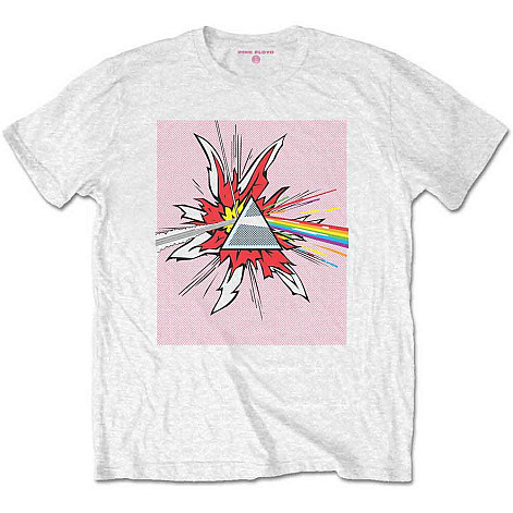 Pink Floyd koszulka, Lichtenstein Prism White, męskie