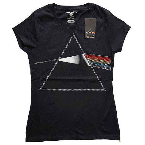 Pink Floyd koszulka, Dark Side of the Moon 50th Embellished Black, damskie