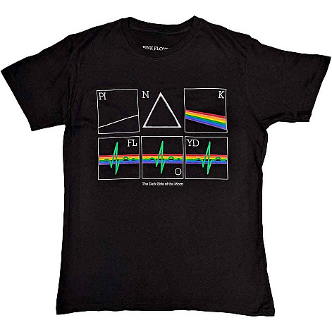 Pink Floyd koszulka, Prism Heart Beat Black, męskie