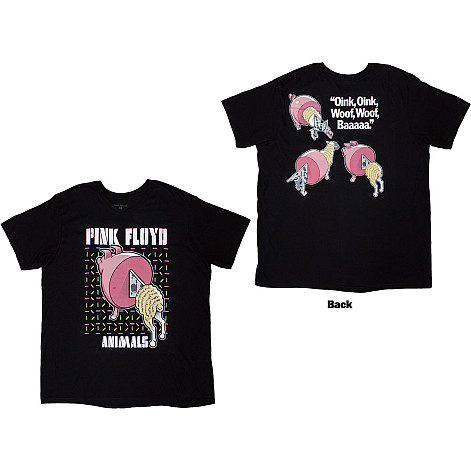 Pink Floyd koszulka, Animals Cartoons BP Black, męskie