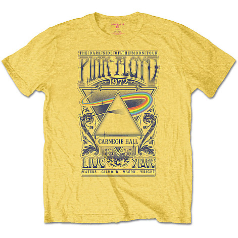 Pink Floyd koszulka, Carnegie Hall Poster Yellow, męskie