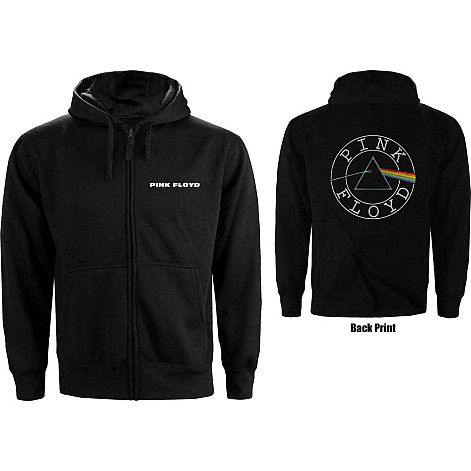 Pink Floyd bluza, Circle Logo BackPrint Zip, męska