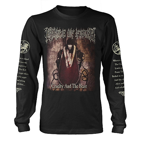 Cradle Of Filth koszulka długi rękaw, Cruelty And The Beast, męskie