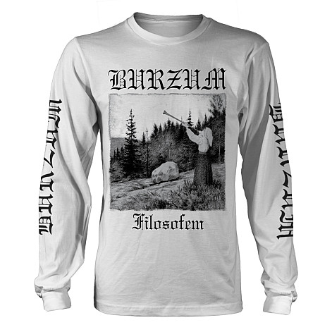 Burzum koszulka długi rękaw, Filosofem 2018 BP White, męskie