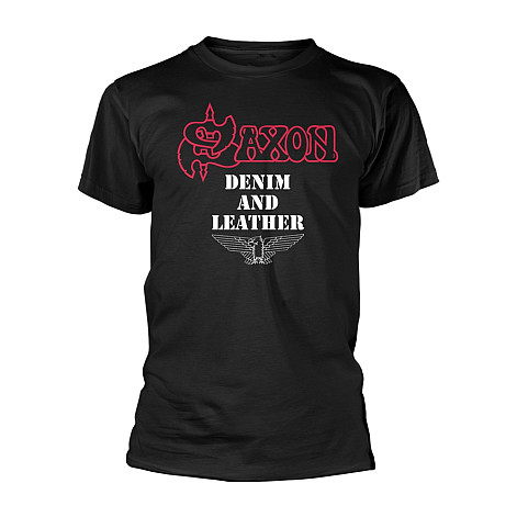 Saxon koszulka, Denim And Leather, męskie