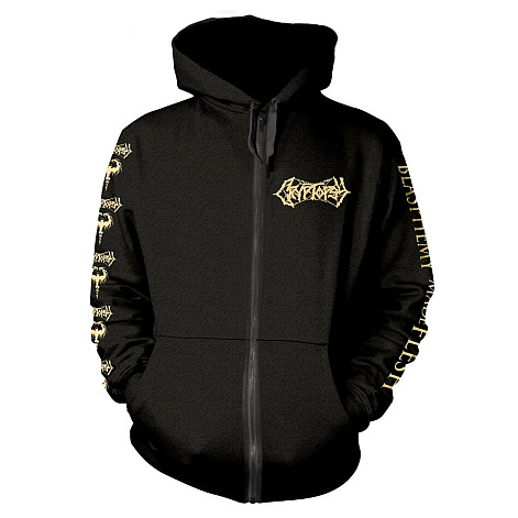 Cryptopsy bluza, Blasphemy Made Flesh Zipp BP Black, męska