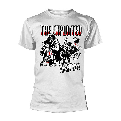 The Exploited koszulka, Army Life White, męskie