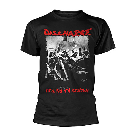 Discharge koszulka, Its No TV Sketch Black, męskie