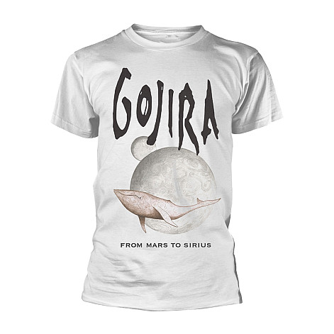 Gojira koszulka, Whale From Mars Organic White, męskie