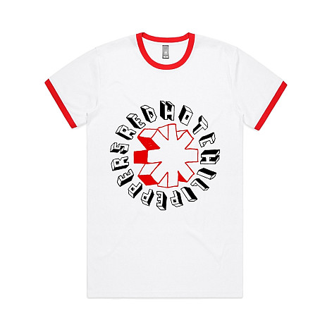 Red Hot Chili Peppers koszulka, Hand Drawn Ringer White, męskie