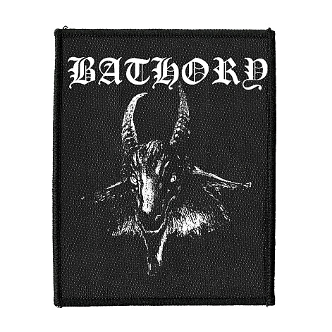 Bathory tkaná naszywka PES 100x50 mm, Goat (Rectangle)
