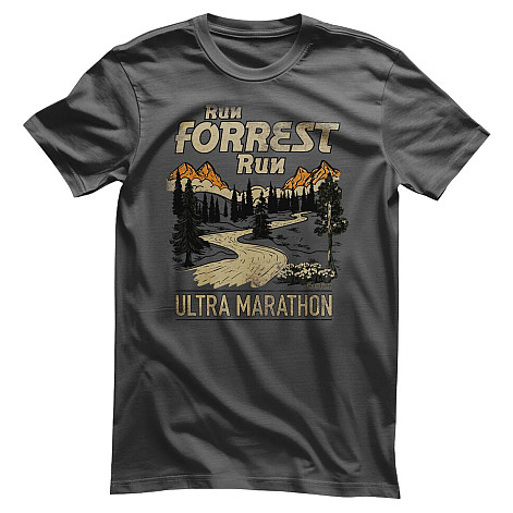 Forrest Gump koszulka, Ultra Marathon Dark Grey, męskie