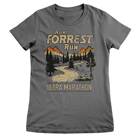 Forrest Gump koszulka, Ultra Marathon Girly Dark Grey, damskie
