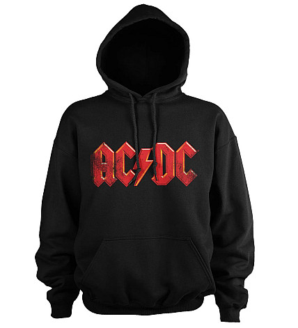 AC/DC bluza, Distressed Logo Hoodie Black, męska