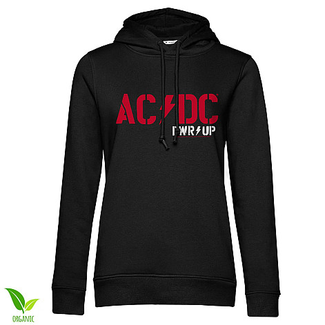 AC/DC bluza, PWR-UP Organic Hoodie Girls Black, damska