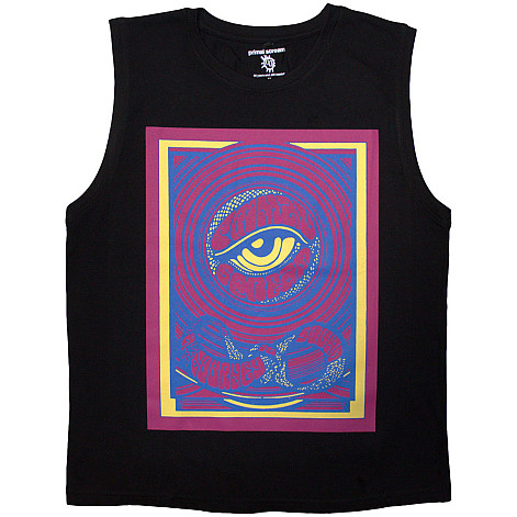 Primal Scream podkoszulek, Psychedelic Eye Black, męskie