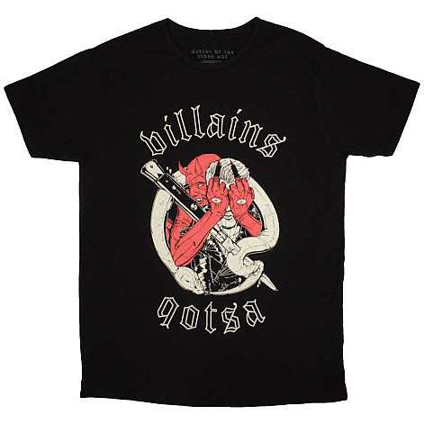 Queens of the Stone Age koszulka, Villains Black, męskie