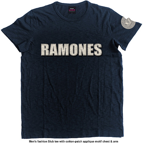 Ramones koszulka, Logo & Seal Applique, męskie