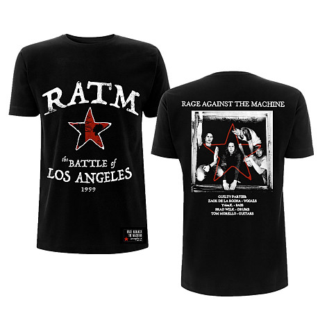 Rage Against The Machine koszulka, Battle Star, męskie
