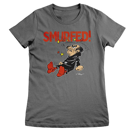 The Smurfs koszulka, Gargamel - Smurfed Girly Dark Grey, damskie
