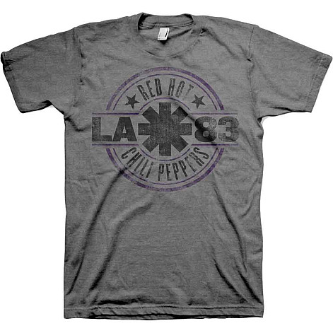 Red Hot Chili Peppers koszulka, LA 83 Charcoal Grey, męskie