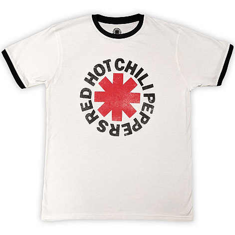 Red Hot Chili Peppers koszulka, Logo Ringer White, męskie