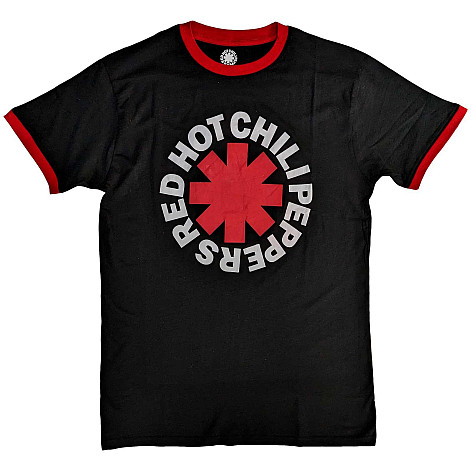 Red Hot Chili Peppers koszulka, Classic Asterisk Ringer ECO Black, męskie
