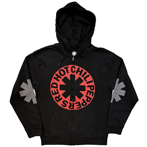 Red Hot Chili Peppers bluza, Asterisk Circle Zipped Black, męska