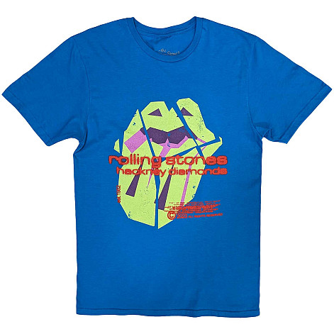 Rolling Stones koszulka, Hackney Diamonds Neon Tongue Blue, męskie