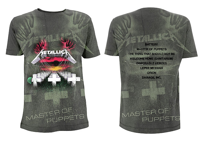Metallica koszulka, Master Of Puppets Charcoal, męskie