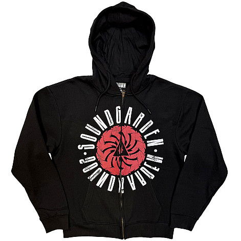 Soundgarden bluza, Circle Logo Zipped Black, męska