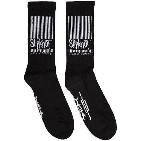Slipknot ponožky, Barcode & Tribal S Black, unisex - velikost 7 až 11 (40 až 45)