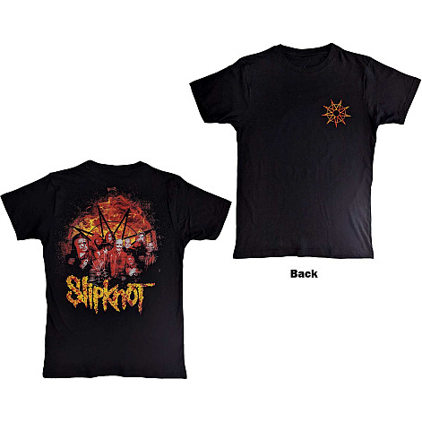 Slipknot koszulka, The End So Far Flame Logo BP Black, męskie